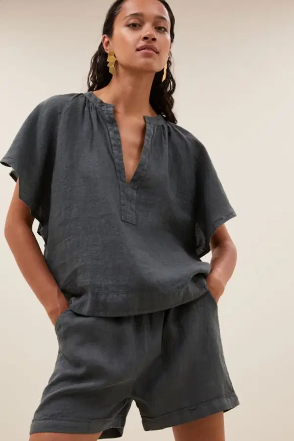 By-Bar Blouse Vina Grijs 1