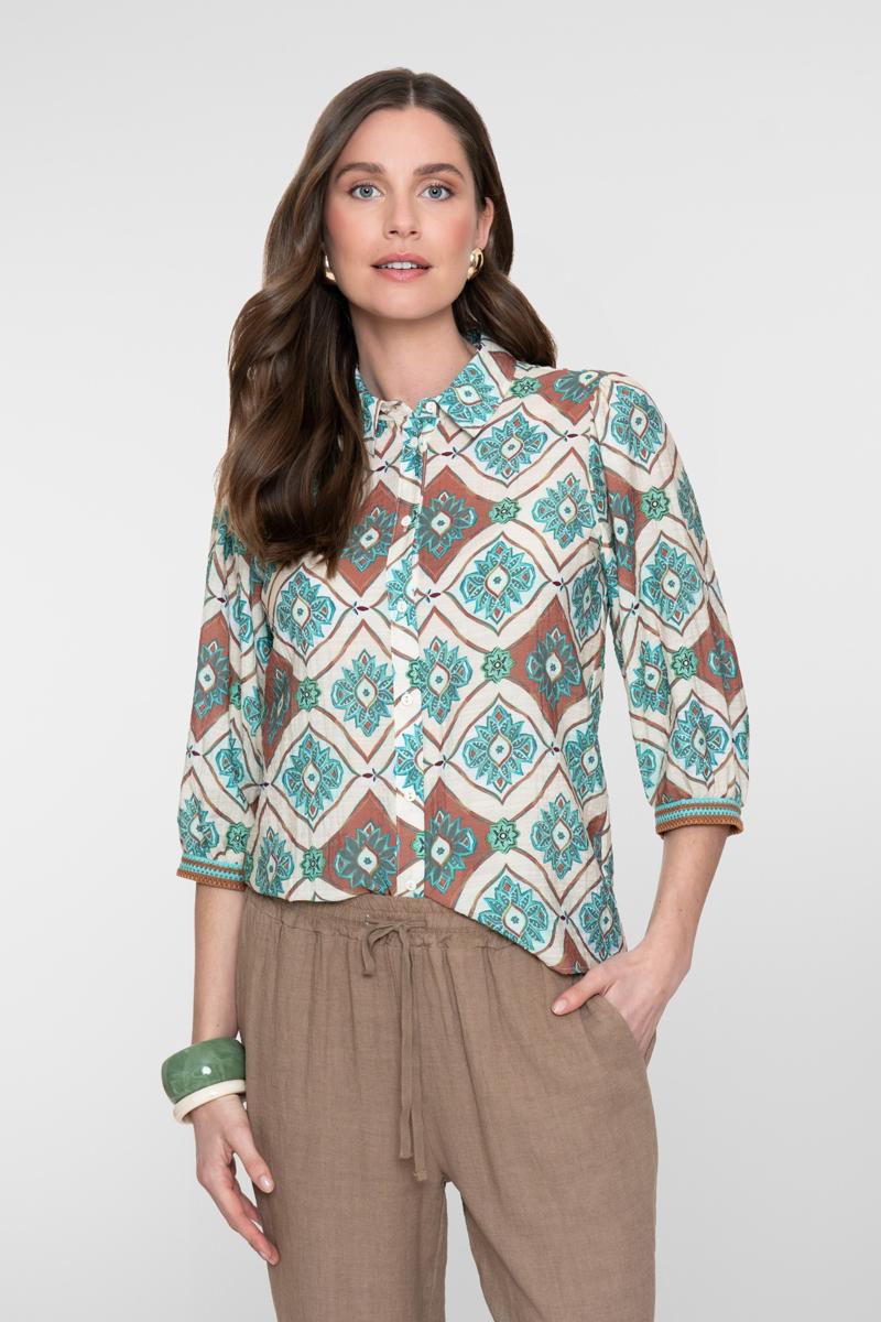 Geisha Blouse 63453-20 Blauw 2