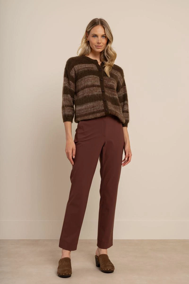 Studio Anneloes Vest Bibi ssl stripe c Bruin 3
