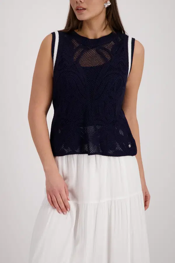 Monari Top 410891 Blauw 1