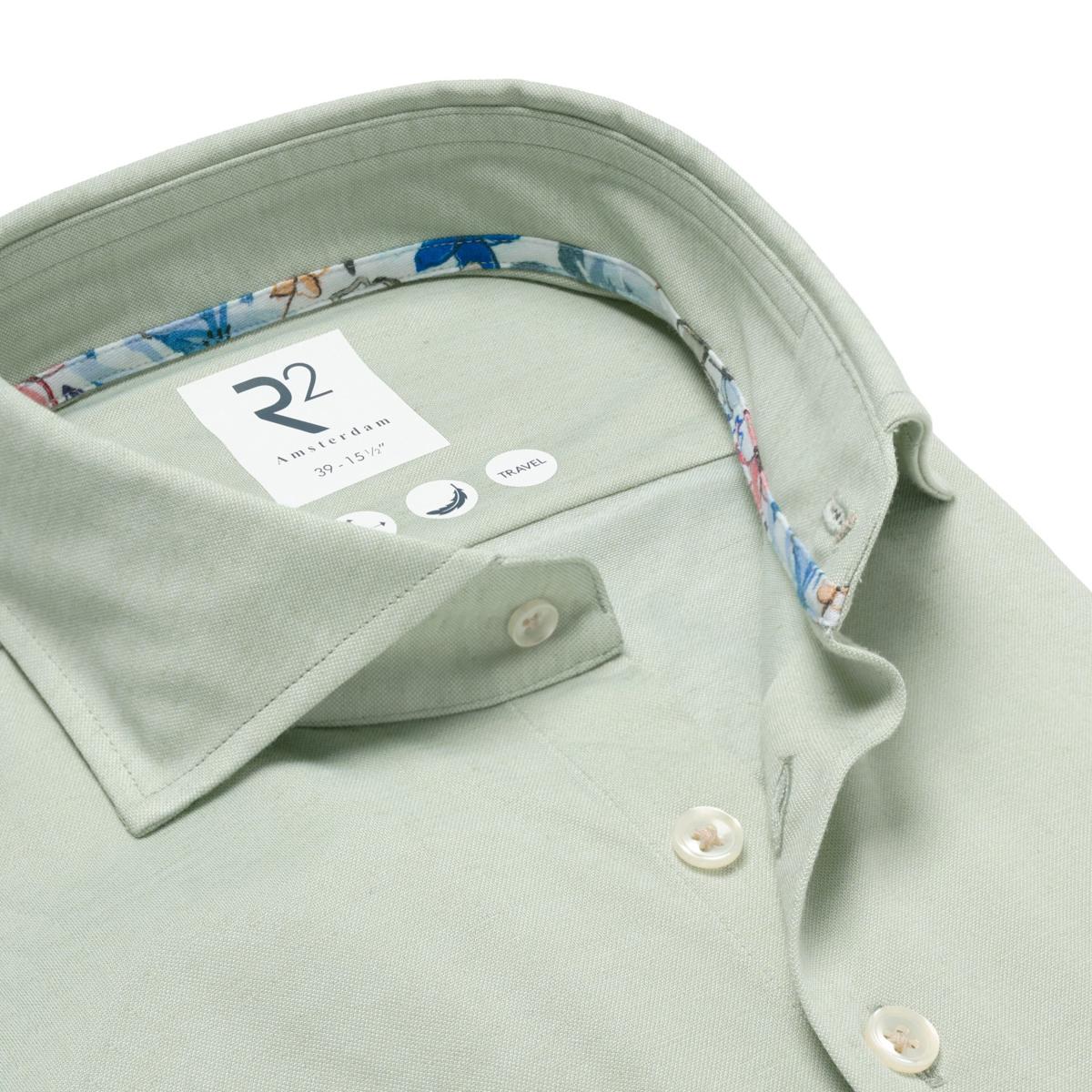 R2 Amsterdam Overhemd 132.WSP.022 Groen 2