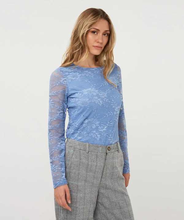 EsQualo Longsleeve W26.30724 Blauw 1