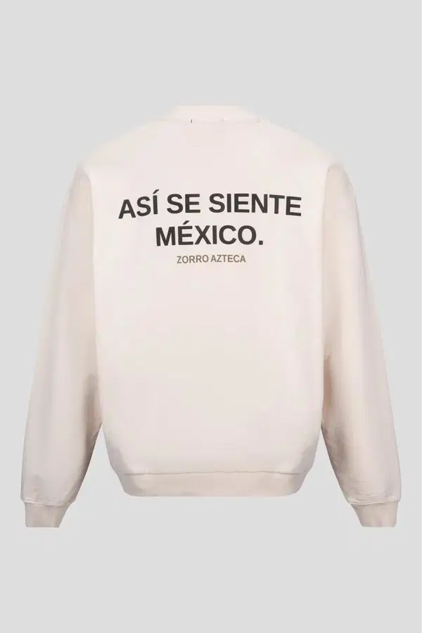 Zorro Azteca Sweater Asi se siente Mexico Off-White 1