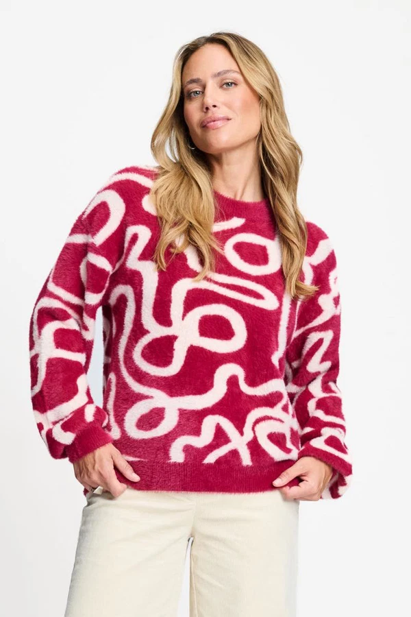 POM Amsterdam Trui SP9766 Rood 1