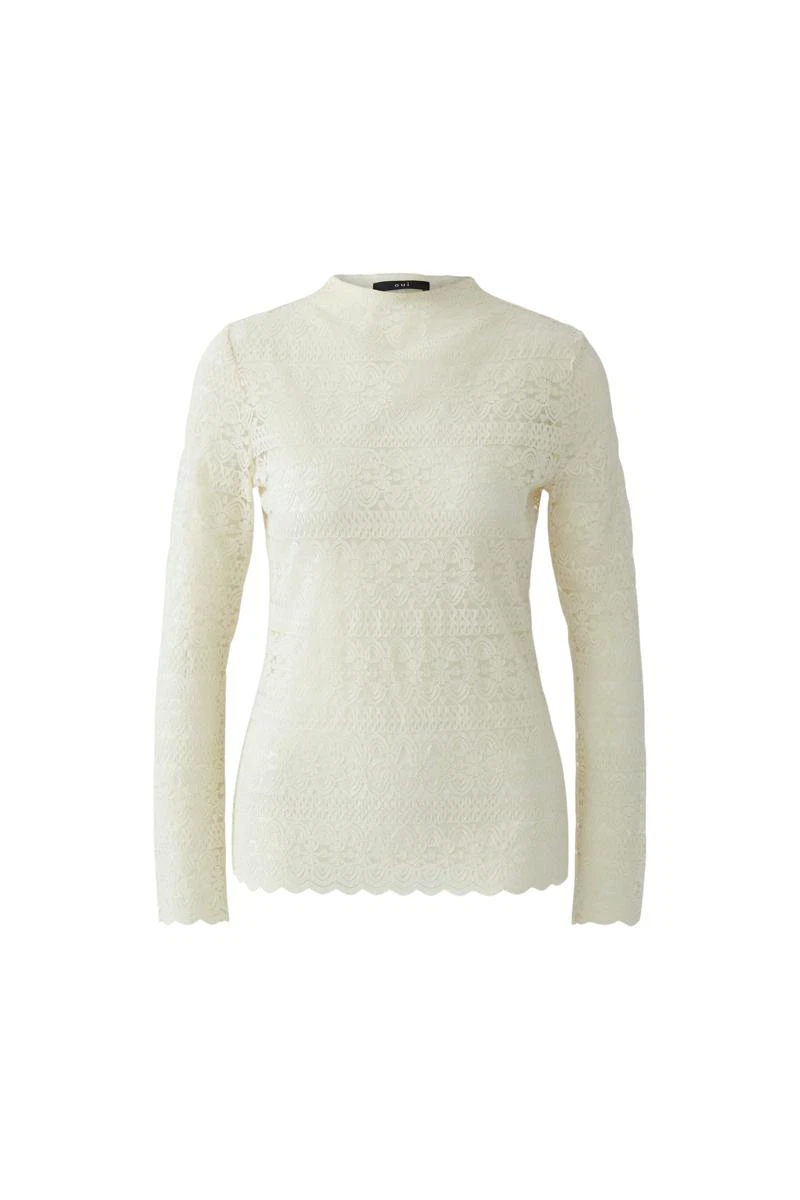 Oui Longsleeve 0095583 Off-White 2