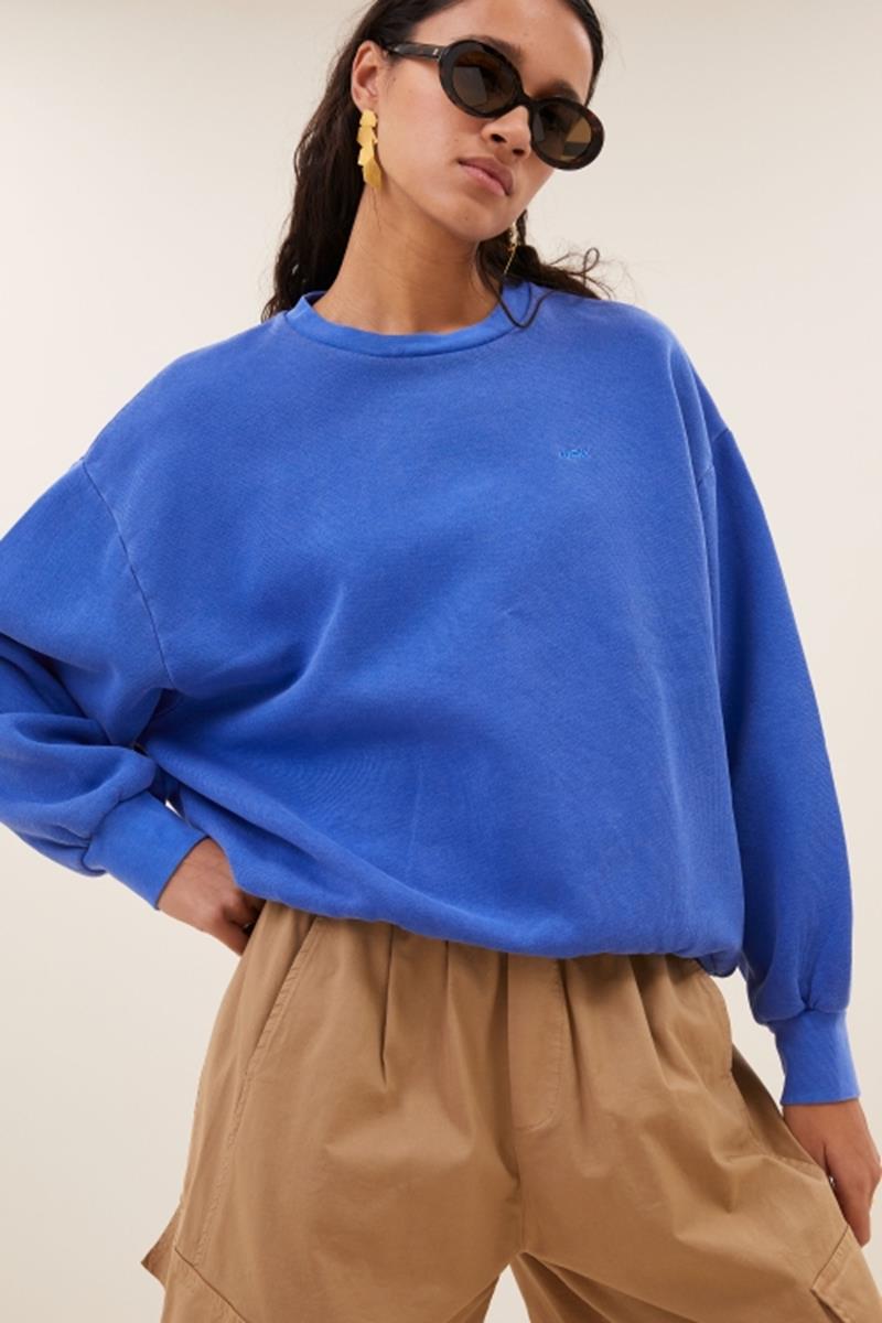 By-Bar Sweater Lili Lucky Blauw 1