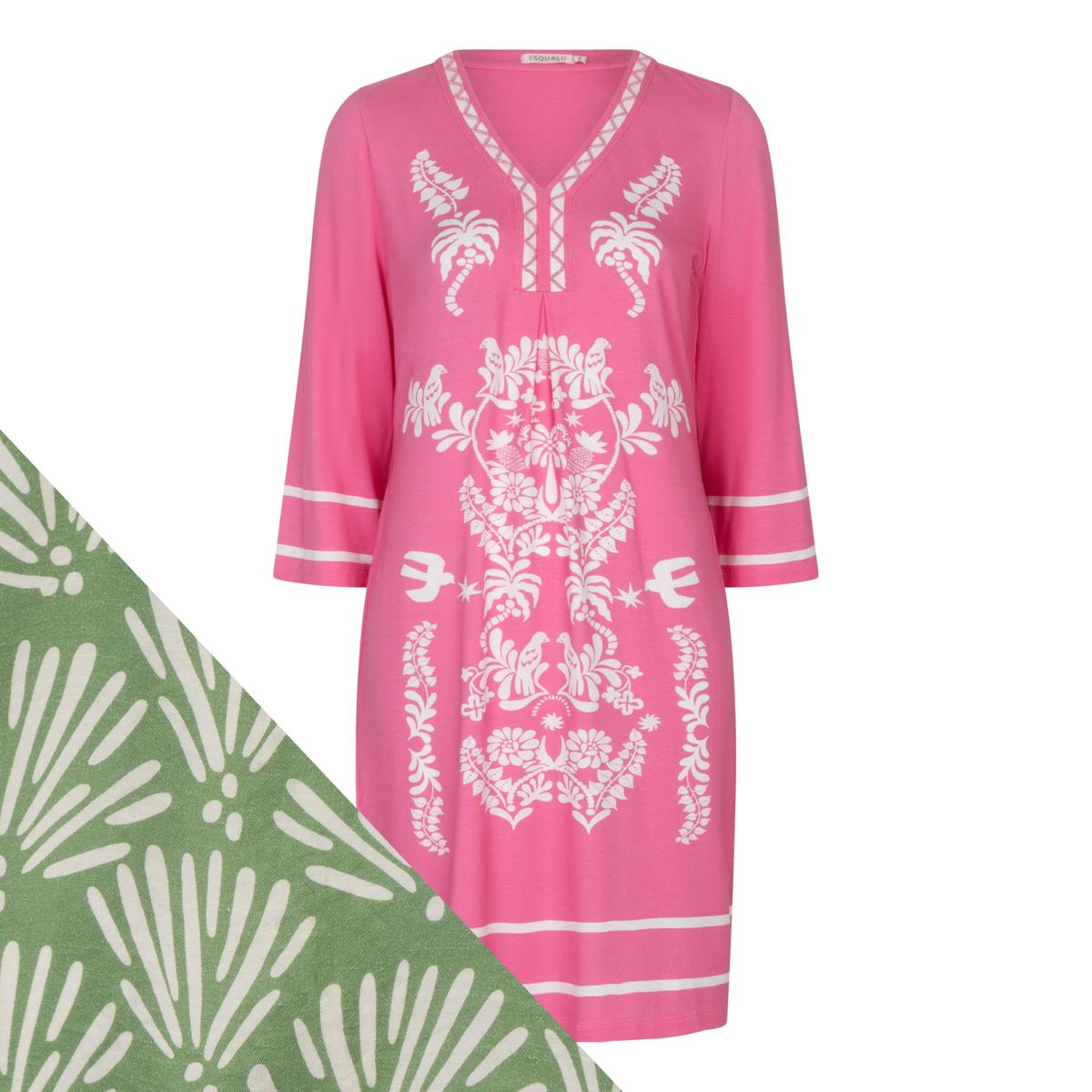 EsQualo Jurk HS26.30227 Groen 1