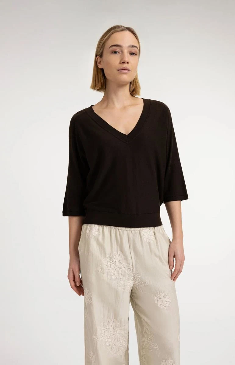 YAYA Trui 01-000609-607 Bruin 1