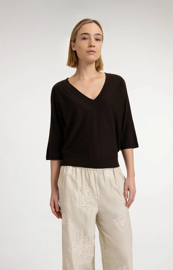 YAYA Trui 01-000609-607 Bruin 1