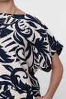 Geisha Blouse 63236-26 Blauw 4