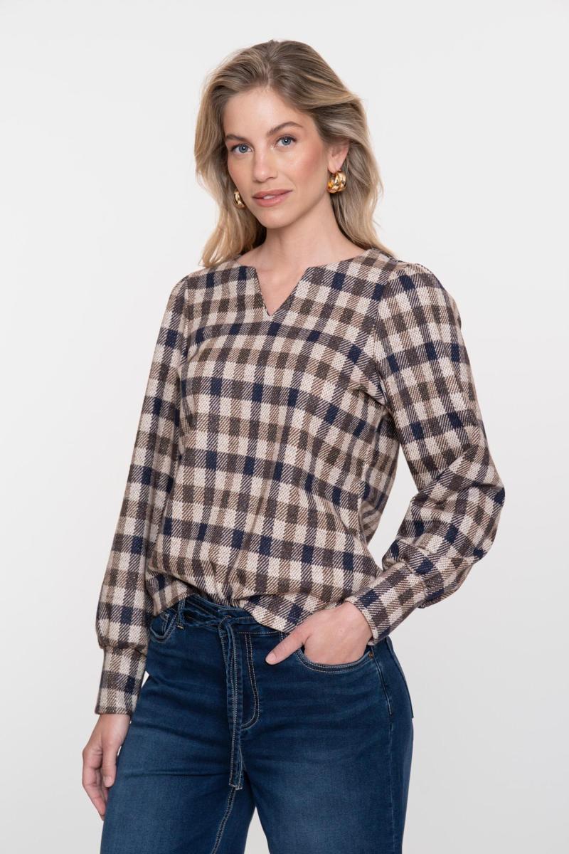 Geisha Blouse 53962-20 Bruin 1