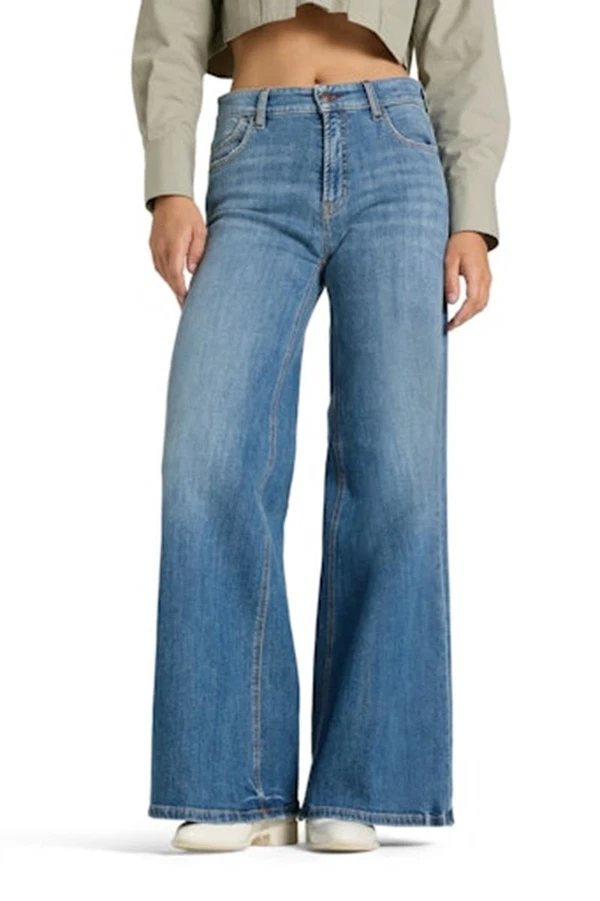 Cambio Jeans Palazzo Flare Blauw 1