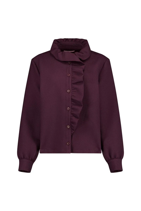 Studio Anneloes Blouse Melrose ruffle wa Paars 1