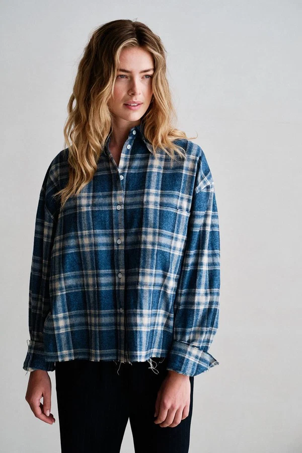 Penn & Ink Blouse W26C421 Blauw 1