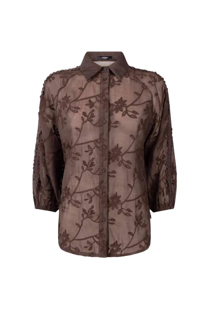 Jansen Amsterdam Blouse BISA W26 Bruin 6