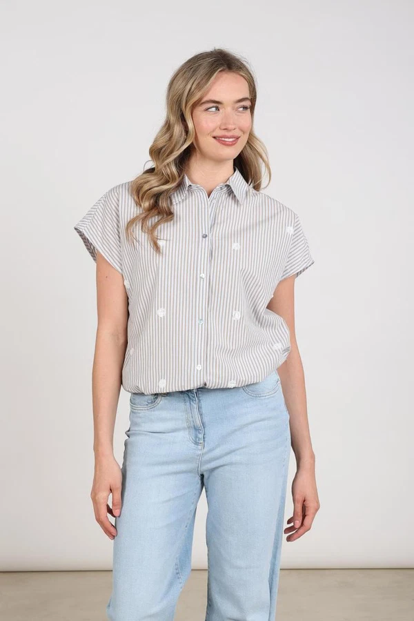 NUKUS Blouse Danique Beige 1