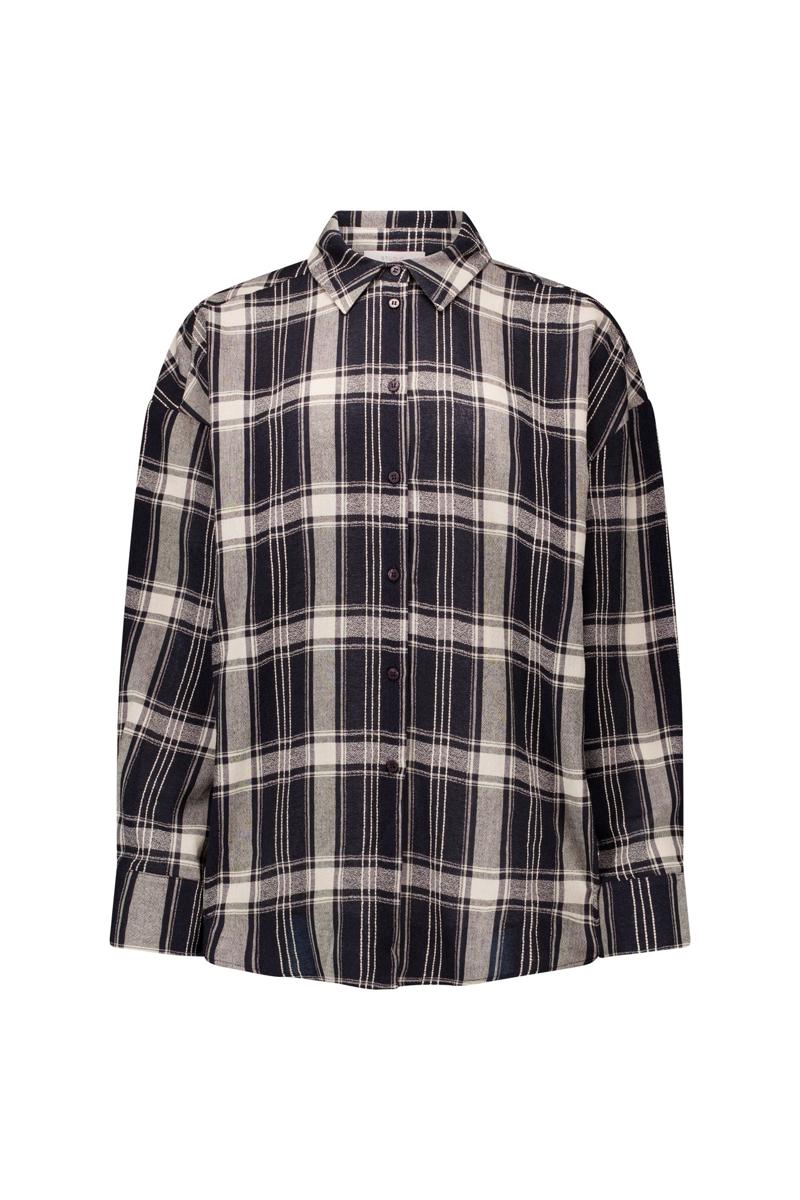 Studio Anneloes Blouse Leira check scarf Blauw 1