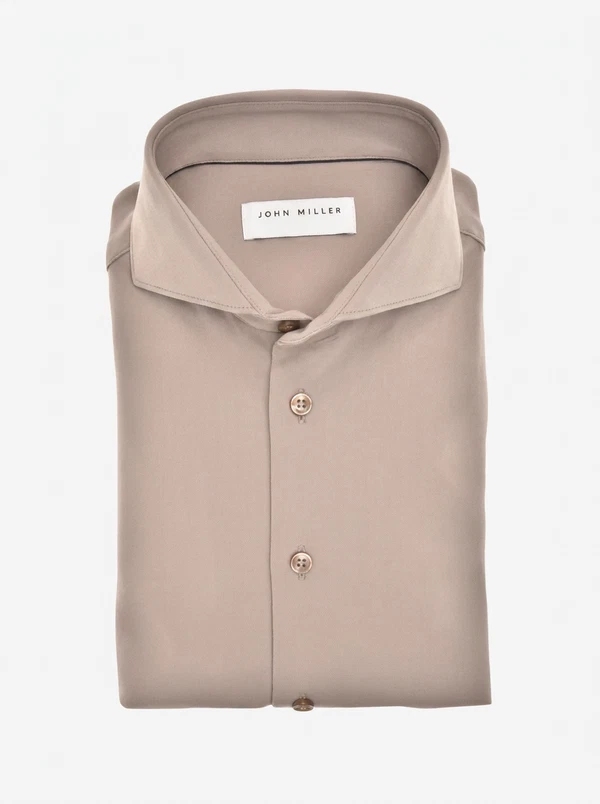 John Miller Overhemd 5142675 Beige 1