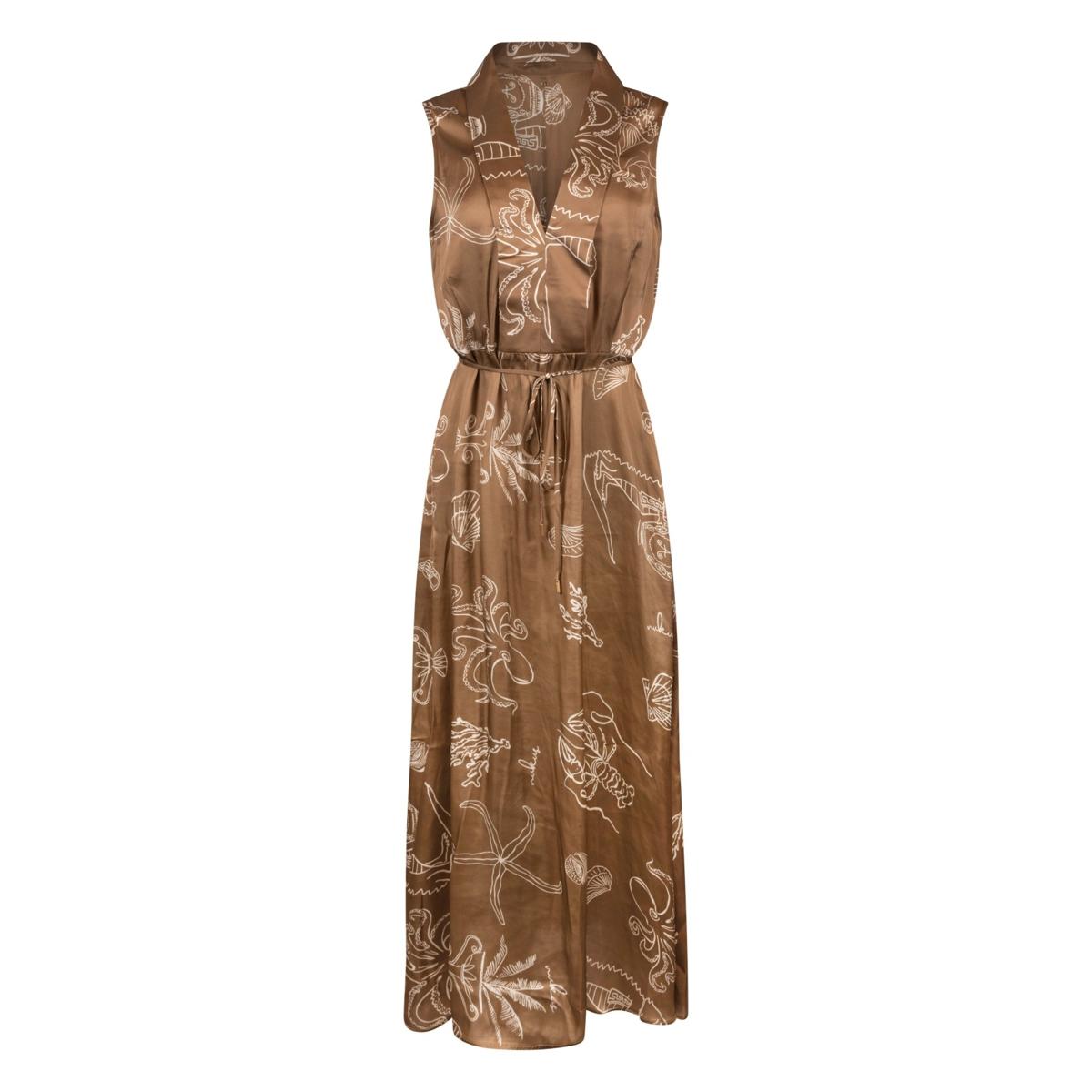 NUKUS Jurk Violet Taupe 2