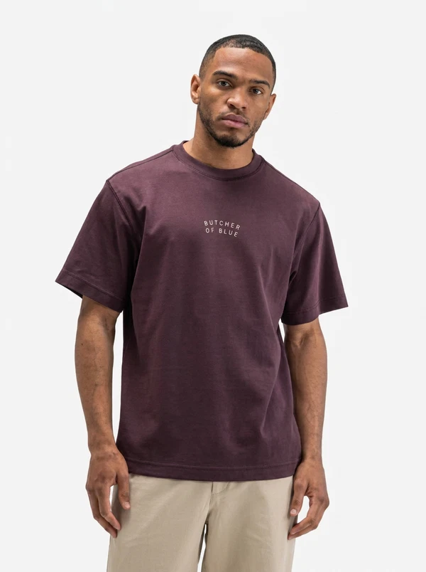 Butcher of Blue T-Shirt Mercer Layer Paars 1
