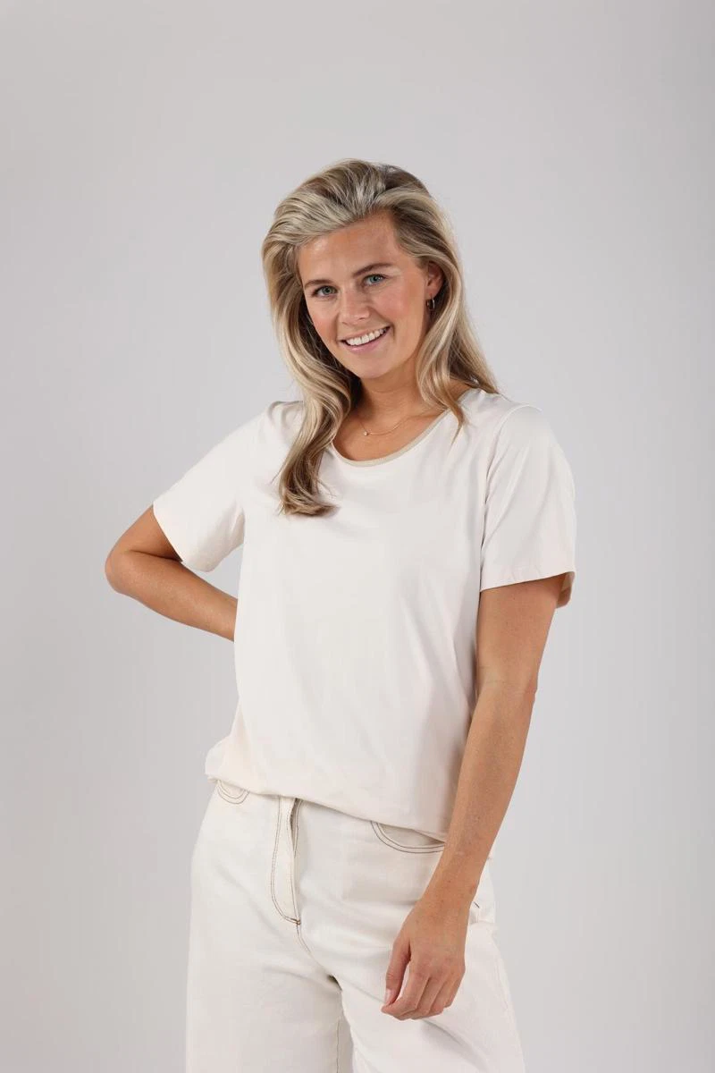 NUKUS T-Shirt Tirza Off-White 1