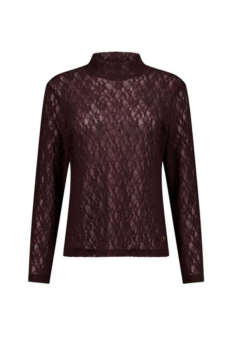 Studio Anneloes Longsleeve Reagan lace col t Bruin 1
