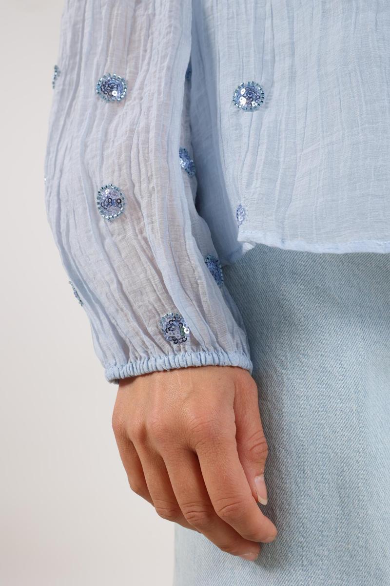 NUKUS Blouse NKF02059 Blauw 5