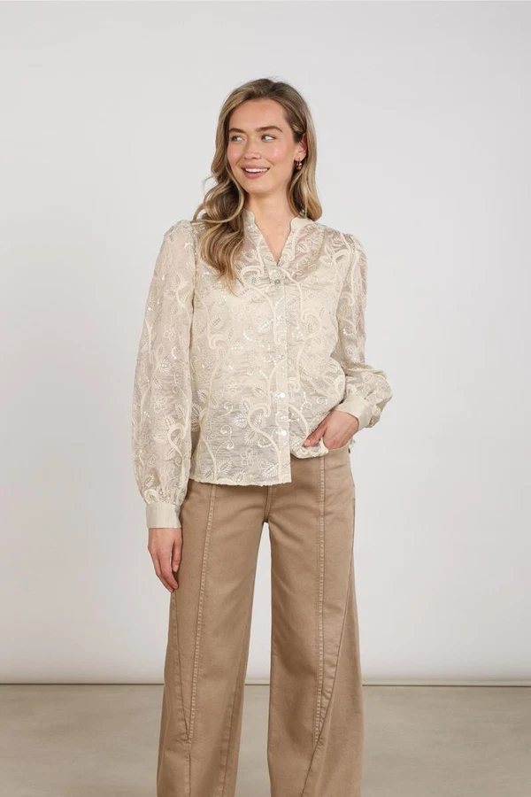 NUKUS Blouse Antonella Beige 1