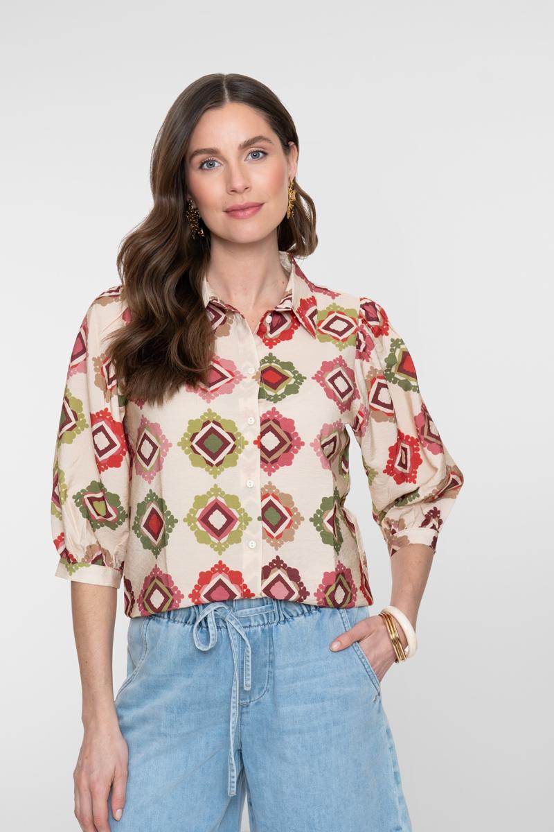 Geisha Blouse 63480-20 Beige 2