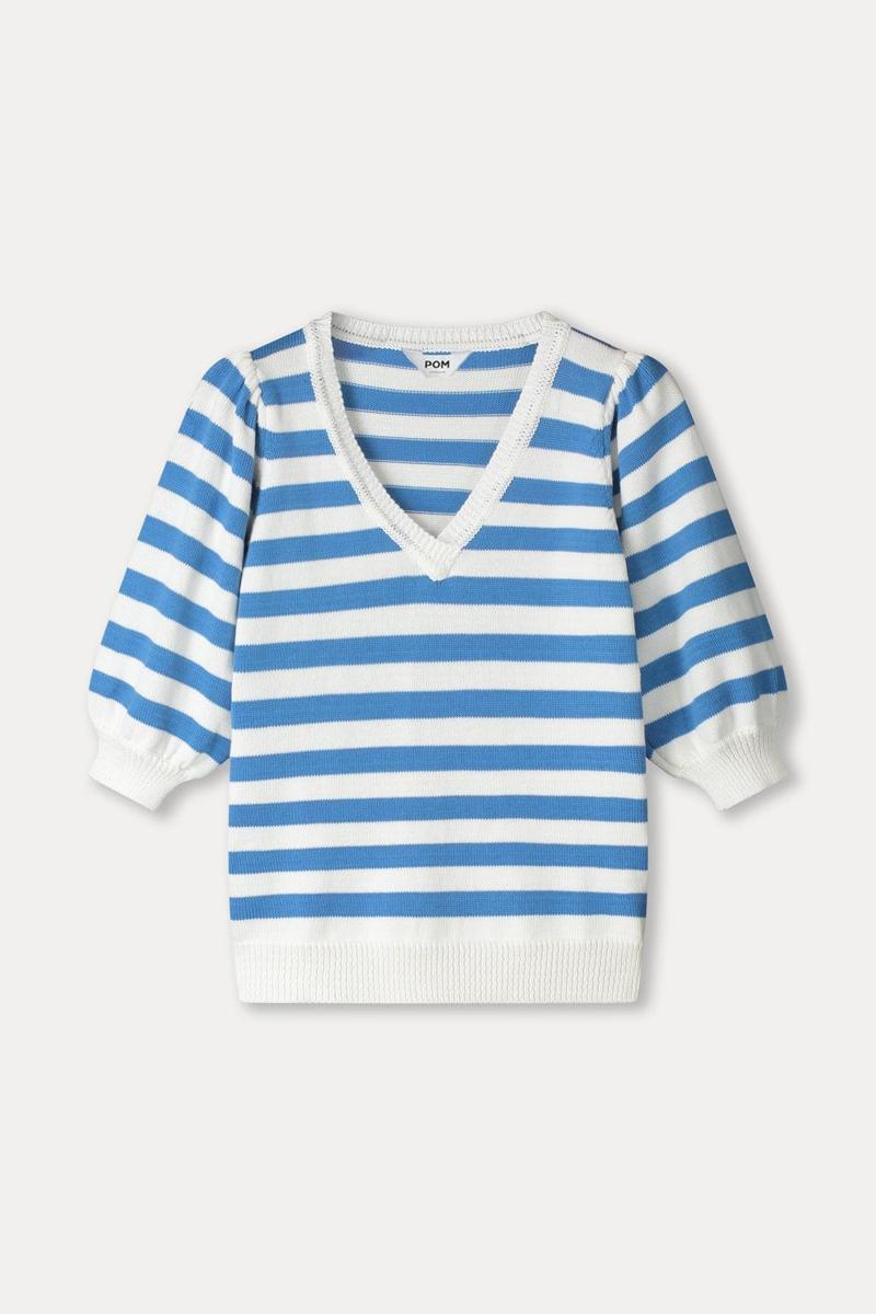 POM Amsterdam Trui SP9494 Blauw 2