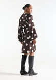 Jansen Amsterdam Jurk Gladys Bruin 3