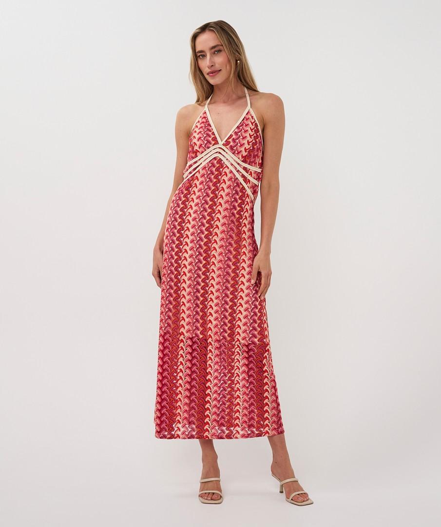 EsQualo Jurk HS26.28222 Rood 6