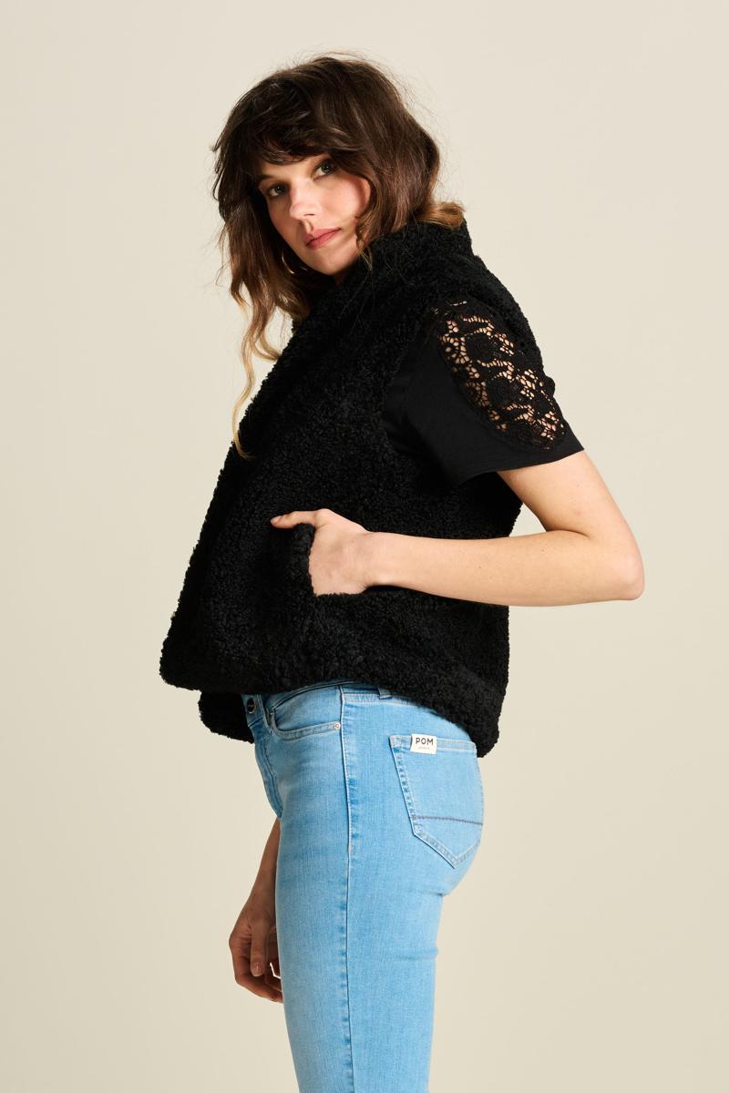 POM Amsterdam Gilet SP7343 Zwart 5