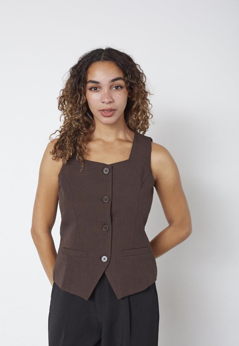 Sisters Point Gilet Gema-ve1 Bruin 1