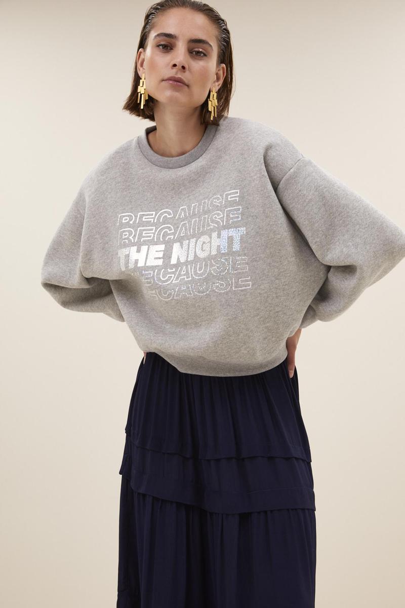 By-Bar Sweater Bibi Nights Sweat Grijs 1