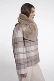 Rino & Pelle Sjaal Stip.7002612 Taupe 3