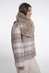 Rino & Pelle Sjaal Stip.7002612 Taupe 3