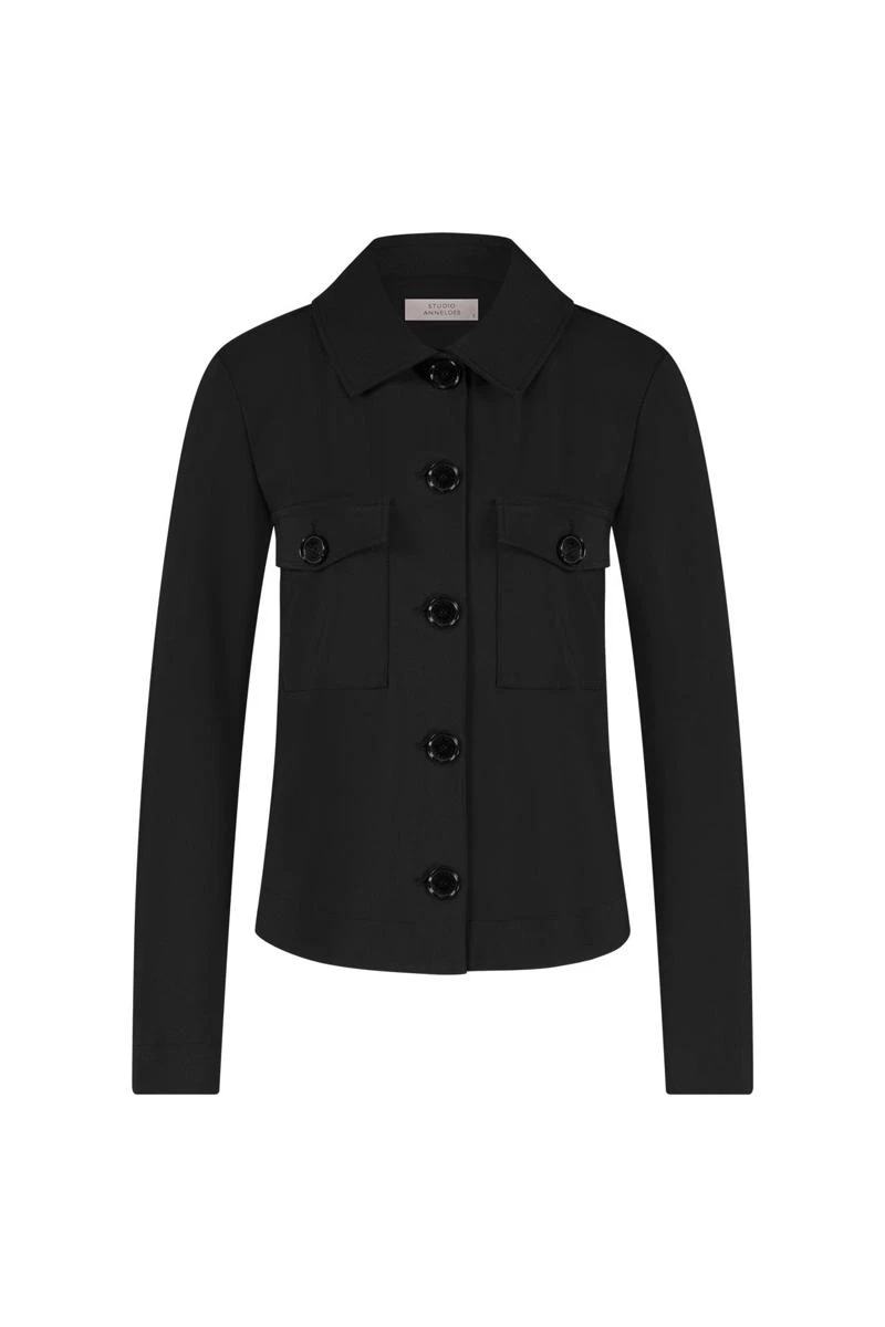 Studio Anneloes Blazer Claire Bonded Zwart 2