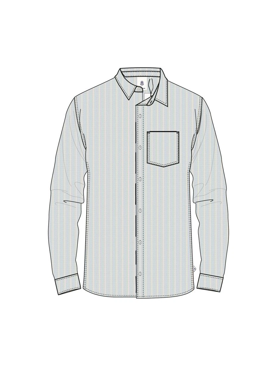 Law of the Sea Overshirt LAW-10480 Blauw 1