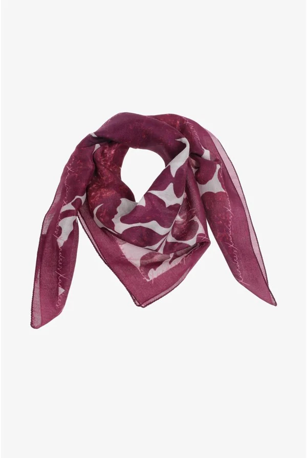 Xandres Sjaal Carre Roze 1