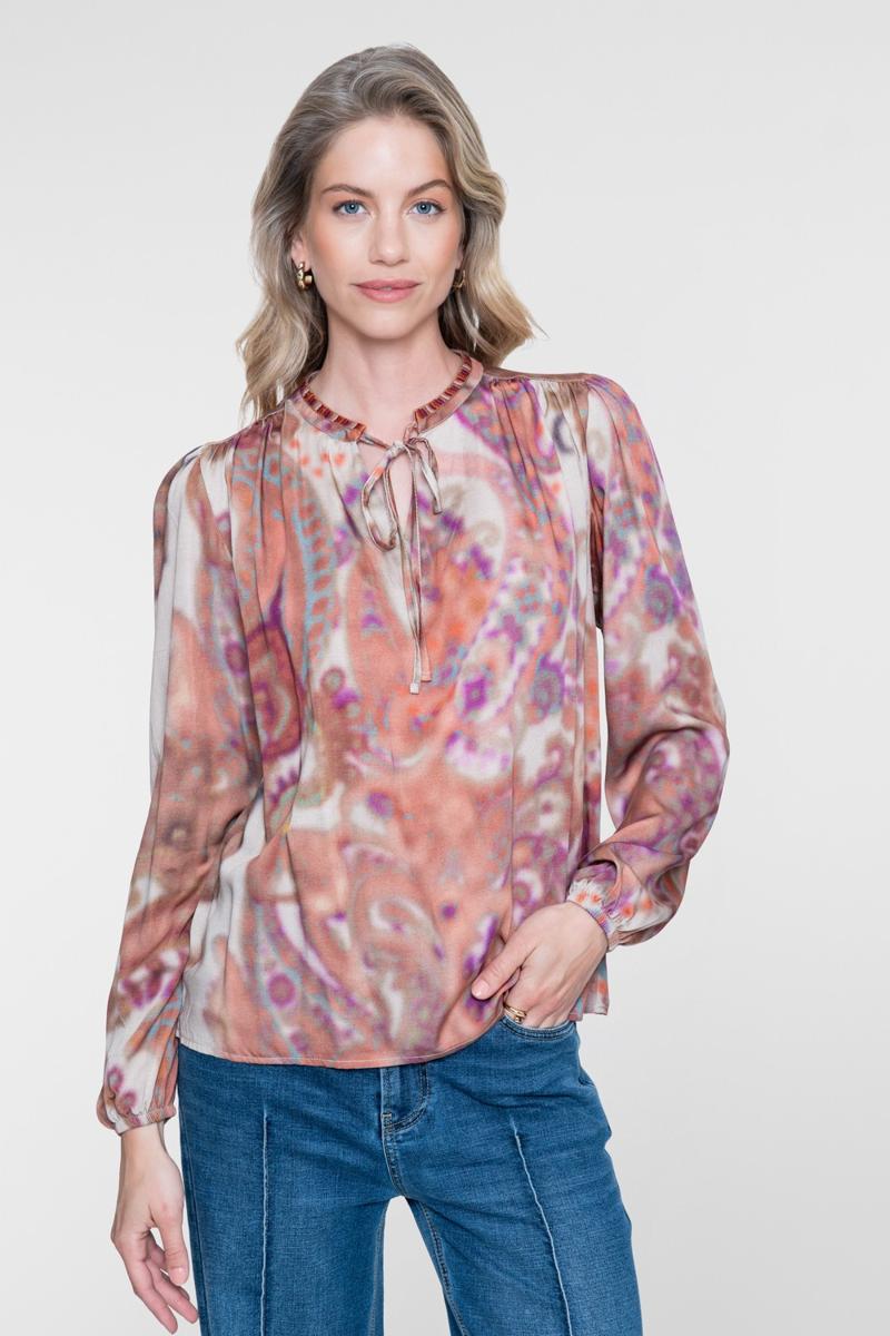 Geisha Blouse 63692-20 Taupe 1