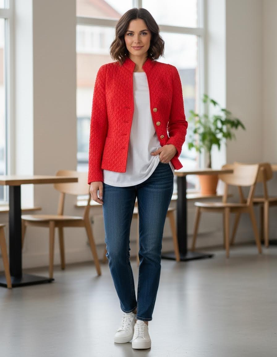 B-Three Blazer 260024_JASMYN Rood 3