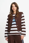 POM Amsterdam Gilet SP9711 Bruin 1