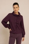 Studio Anneloes Blouse Melrose Ruffle Paars 1