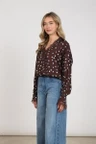 NUKUS Blouse NKF02157 Bruin 3