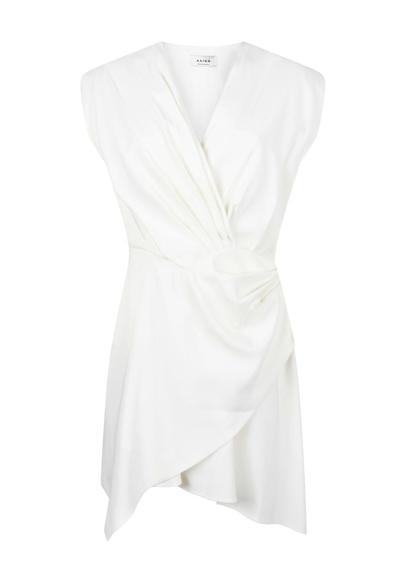 Aaiko Jurk LENY TENCEL TEN 5 Off-White 2