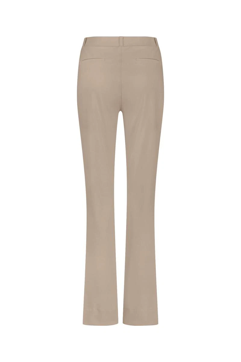Studio Anneloes Pantalon Flair Bonded Beige 3