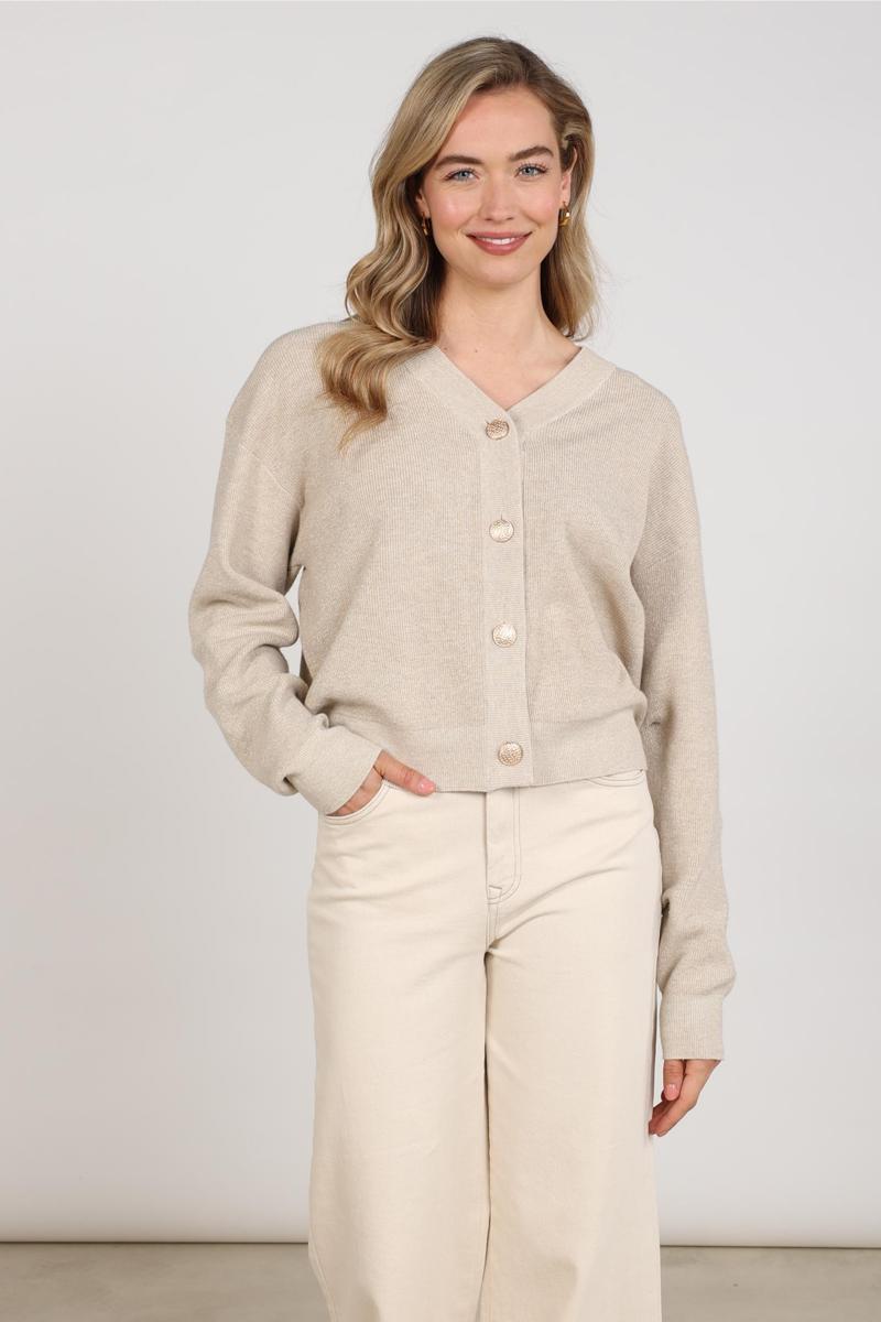 NUKUS Vest Willa Beige 1
