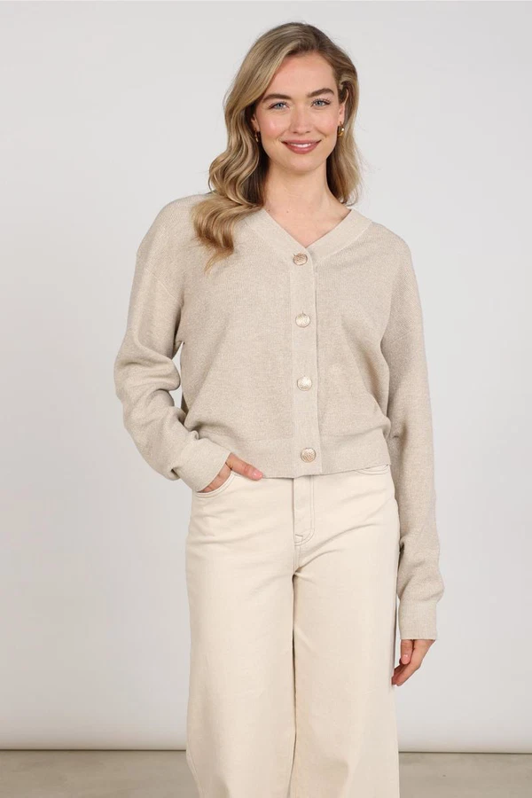 NUKUS Vest Willa Beige 1
