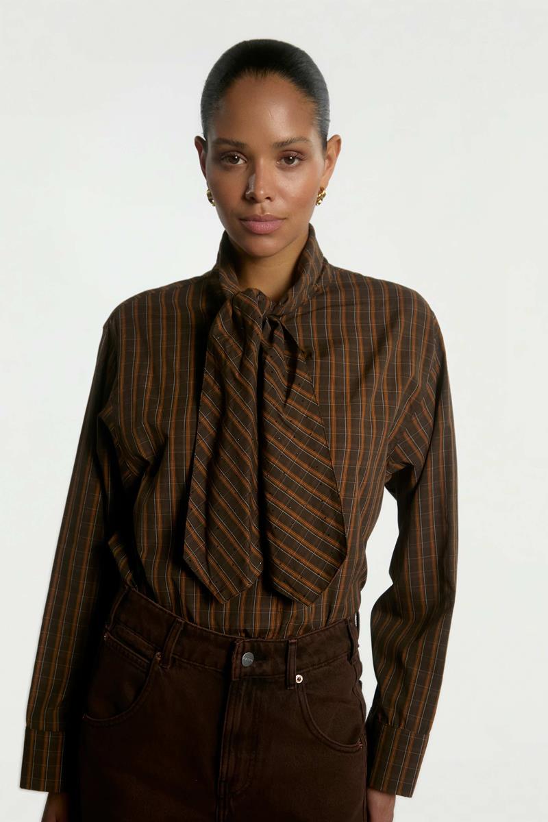 Aaiko Blouse Janesse Bruin 1